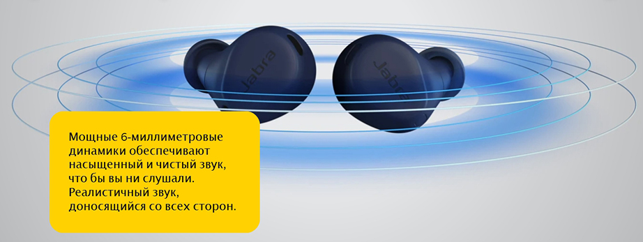 Беспроводные наушники Jabra 8 Active True Wireless Earbuds, Navy