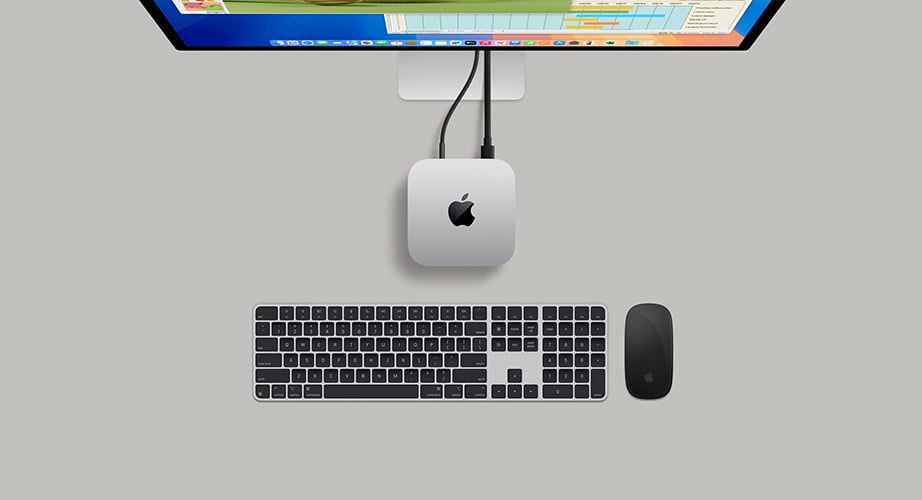 Apple Mac Mini 2024 MU9D3 (Apple M4/ 16GB/ 256GB SSD/ Apple Graphics 10-core), серебристый