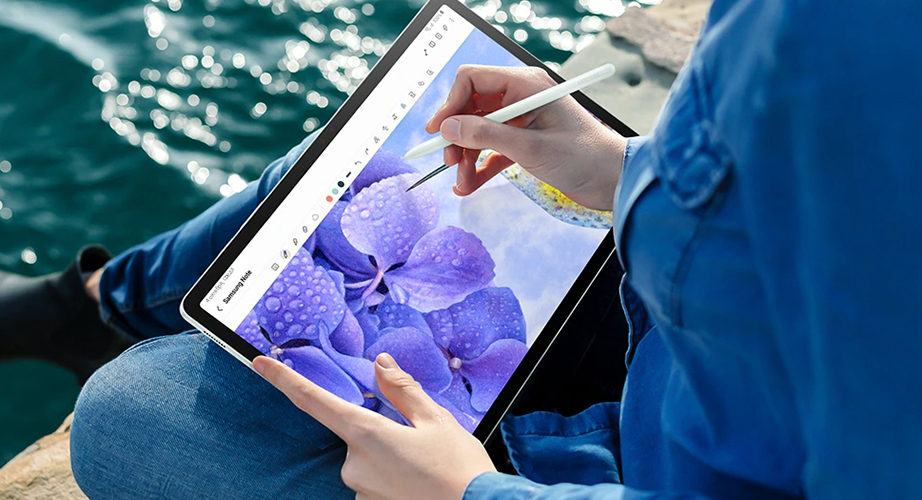 Samsung Galaxy Tab S9 FE+ 12.4' 8/128 ГБ Wi-Fi, серебристый