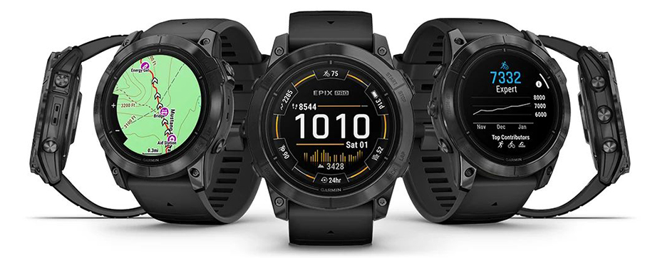Умные часы Garmin Epix Pro (Gen2) Standart Edition 51mm Slate Gray with Black Band (010-02804-21)