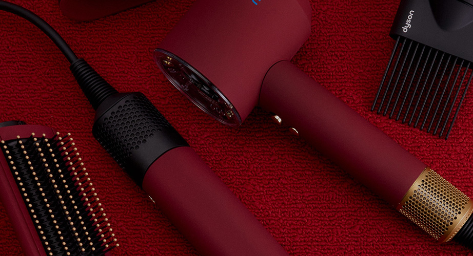 Фен Dyson Supersonic HD16 Red Velvet/Gold (Красный бархат/золото) с кейсом