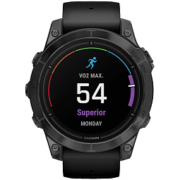 Умные часы Garmin Epix Pro (Gen2) Standart Edition 47mm Slate Gray with Black Band (010-02803-01) - фото 6