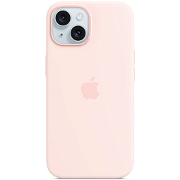 Чехол-накладка iPhone 15 Silicone Case with MagSafe - Light Pink (MT0U3) - фото 1