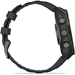 Умные часы Garmin Fenix 8 47 mm AMOLED Slate Gray with Black Silicone Band, серый (010-02904-00) - фото 12