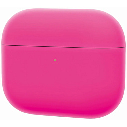 Чехол для AirPods 4 силиконовый ярко-розовый - фото 1