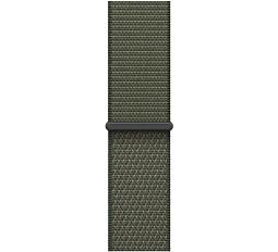 Apple Watch Series 11 42mm GPS Aluminum Case with Sport Loop, Jet Black/Forest, MEW04LW/A - фото 3