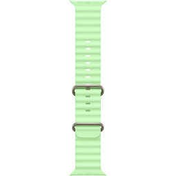 Apple Watch Ultra 3 (2025) 49mm Natural Titanium Case with Neon Green Ocean Band, MF1V4 - фото 3