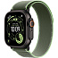 Apple Watch Ultra 3 (2025) 49mm Black Titanium Case with Green/Neon Trail Loop - фото 4