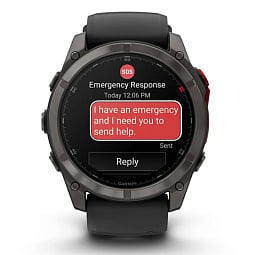 Умные часы Garmin Fenix 8 Pro 51mm MicroLED Sapphire Carbon Gray DLC with Black/Pebble Gray Silicone Band (010-03380-01) - фото 2