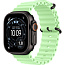 Apple Watch Ultra 3 (2025) 49mm Black Titanium Case with Neon Green Ocean Band - фото 4