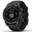 Умные часы Garmin FENIX 7 PRO Sapphire Solar, титановый с черным ремешком (010-02777-11/10) - фото 6