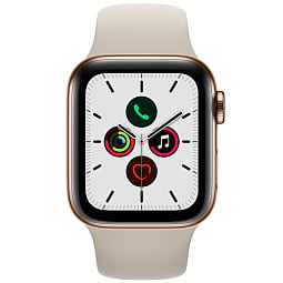 Apple Watch SE GPS + Cellular 40mm Gold Aluminum Case with Starlight Sport Band (Золотистый/сияющая звезда), (MKQN3) - фото 2