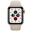 Apple Watch SE GPS + Cellular 40mm Gold Aluminum Case with Starlight Sport Band (Золотистый/сияющая звезда), (MKQN3) - фото 6
