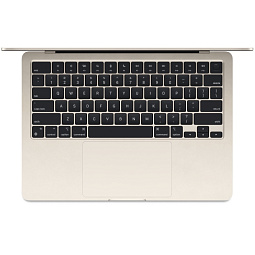 13.6" Ноутбук Apple MacBook Air 13 2024 2560x1664, Apple M3, RAM 16 ГБ, SSD 256 ГБ, 8C CPU/8C GPU, macOS, Starlight (MC8J4) RU - фото 2