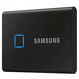 1 ТБ Внешний SSD Samsung T7 Touch, USB 3.2 Gen 2 Type-C, черный (MU-PC1T0K/WW) - фото 2