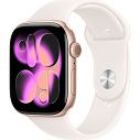 Фото Apple Watch Series 11 46mm GPS Aluminum Case with Sport Band S/M, Rose Gold/Light Blush, MEV64