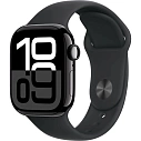 Фото Apple Watch Series 10 42mm GPS Aluminum Case with Sport Band, Jet Black/Black (MWWX3LW/A)