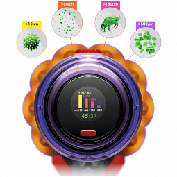 Пылесос Dyson V12 Detect Slim Absolute (SV30) EU, yellow/nickel - фото 6