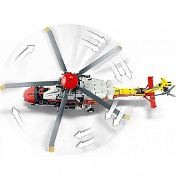 Конструктор LEGO Technic 42145 Airbus H175 Rescue Helicopter Спасательный вертолет - фото 4
