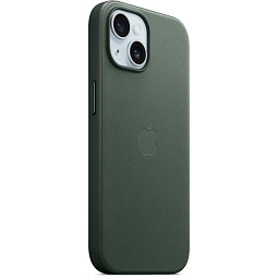 Чехол-накладка iPhone 15 FineWoven Case with MagSafe - Evergreen (MT3J3) - фото 2