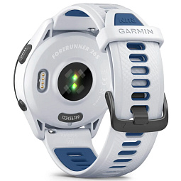 Умные часы Garmin Forerunner 265, с черным безелем и силиконовым белым ремешком (010-02810-11) - фото 6