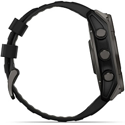 Умные часы Garmin FENIX 8 51mm Solar Sapphire Carbon Gray DLC Titanium with Black Silicone (010-02907-70) - фото 11