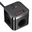 Быстрое настольное зарядное устройство 7 в 1: 3-Розетки+2U+2C 30W Baseus PowerCombo Cube Power Strip, длина кабеля 1.5 м EU (E00066400117-00) - фото 12