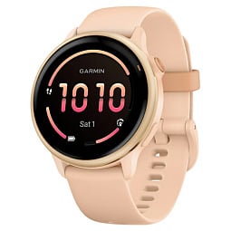 Умные часы Garmin Vivoactive 6 Metallic Pink Dawn with Pink Dawn Band (010-02985-43) - фото 1