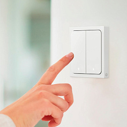 Умный беспроводной выключатель Яндекс с Zigbee, 2 клавиши, YNDX-00535 - фото 3