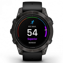 Умные часы Garmin Epix Pro (Gen 2) Sapphire Carbon 47 мм, Gray DLC Titanium with black band (010-02803-10) - фото 5