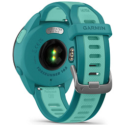 Умные часы Garmin Forerunner 165 Music, зеленый c бирюзовым ремешком (010-02863-32) - фото 5