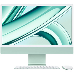 Apple iMac 24" Retina 4,5K, M3 (8C CPU, 10C GPU, 2023), 8 ГБ, 512 ГБ SSD, зеленый (MQRP3) - фото 1