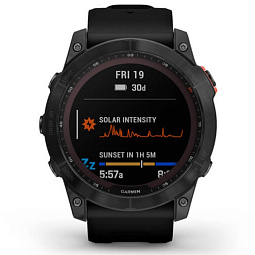 Умные часы Garmin FENIX 7X Solar серый с черным ремешком (010-02541-01) - фото 3