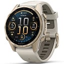 Умные часы Garmin FENIX 8 43mm Amoled Sapphire Soft Gold with Fog Gray/Dark Sandstone Silicone Band (010-02903-18)