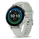 Фото - Умные часы Garmin VENU 3S, серо-зеленый с серебристым безелем (010-02785-51)