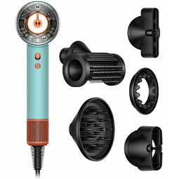 Фен Dyson Supersonic HD16 Ceramic Patina/Topaz (Бирюзовый/Оранжевый) - фото 4