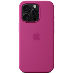 Чехол-накладка iPhone 16 Pro Silicone Case with MagSafe - Fuchsia (MYYN3) - фото 4