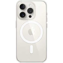 Чехол-накладка iPhone 15 Pro Silicone Clear Case with MagSafe (MT223) - фото 3