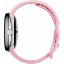 Умные часы Google Pixel Watch 3 41mm Wi-Fi Polished Silver Aluminum Case/Rose Quartz Active - фото 4