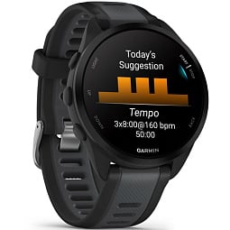 Умные часы Garmin Forerunner 165 Music, черный с серым ремешком (010-02863-30) - фото 3