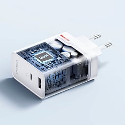 Зарядное устройство Oneplus, 120 Вт, SuperVOOC Adapter Dual Ports kit, белый - фото 5