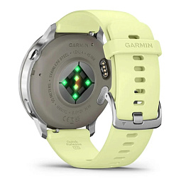 Умные часы Garmin Venu 4 45mm Silver with Citron Green Silicone Band (010-03014-02) - фото 4