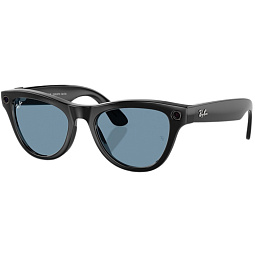 Умные очки Ray-Ban Meta Skyler Shiny Black Cerullean Blue, 150 - 52 Size - фото 2