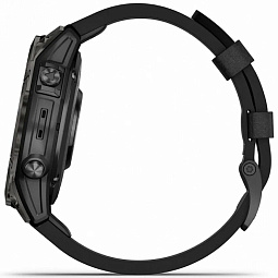 Умные часы Garmin EPIX PRO (Gen 2) Sapphire Edition 47 мм, титановый угольно-серый с черным кожаным ремешоком (010-02803-30) - фото 9