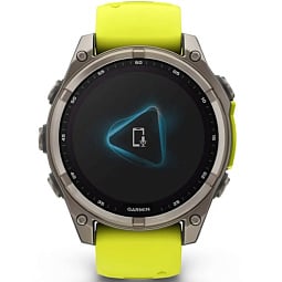 Умные часы Garmin Fenix 8 47mm SOLAR Sapphire Titanium with Amp Yellow/Graphite Silicone Band (010-02906-20) - фото 5