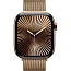 Apple Watch Series 10 46mm Titanium Case with Milanese Loop S/M, Gold (MC7T4) - фото 5