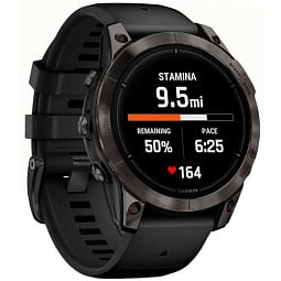 Умные часы Garmin Epix Pro (Gen 2) Sapphire Carbon 47 мм, Gray DLC Titanium with black band (010-02803-10) - фото 4