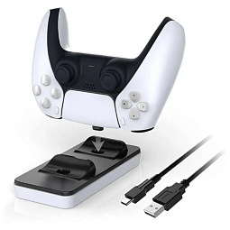 Зарядная станция для геймпада DOBE Charging Dock TP5 для Playstation 5 (TP5-0505) - фото 1