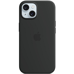 Чехол-накладка iPhone 15 Silicone Case with MagSafe - Black (MT0J3) - фото 1