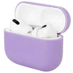 Чехол силиконовый для AirPods Pro 2 ультра-тонкий фиолетовый - фото 2